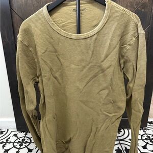 Madewell Olive Long Sleeve Top